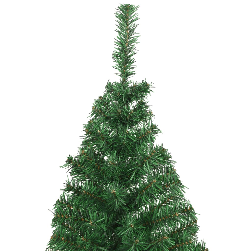 Árvore de natal artificial com ramos grossos 210 cm PVC verde