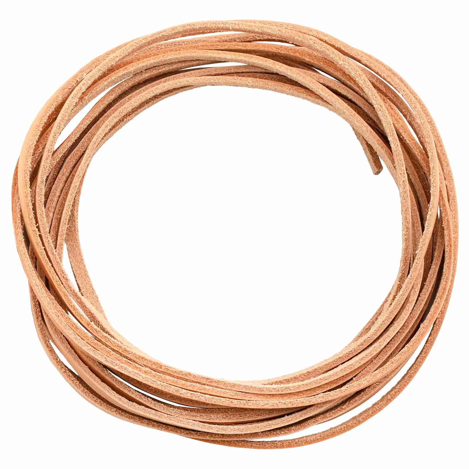 Pulseira de couro marrom claro 200 x 0,3 cm couro