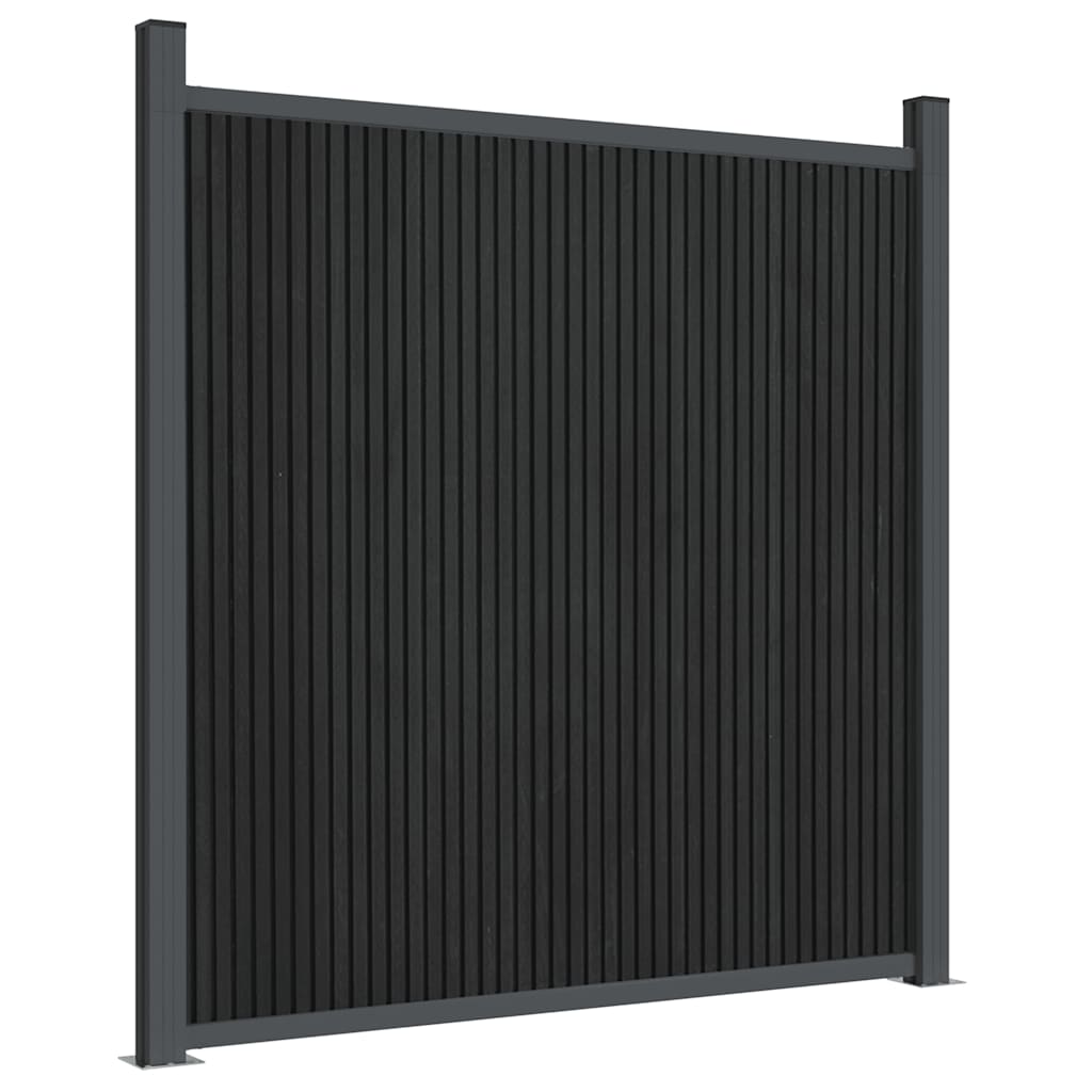 Painel de vedação 872x186 cm wpc cinzento
