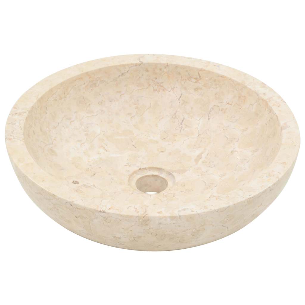 Lavatório 40x12 cm mármore creme