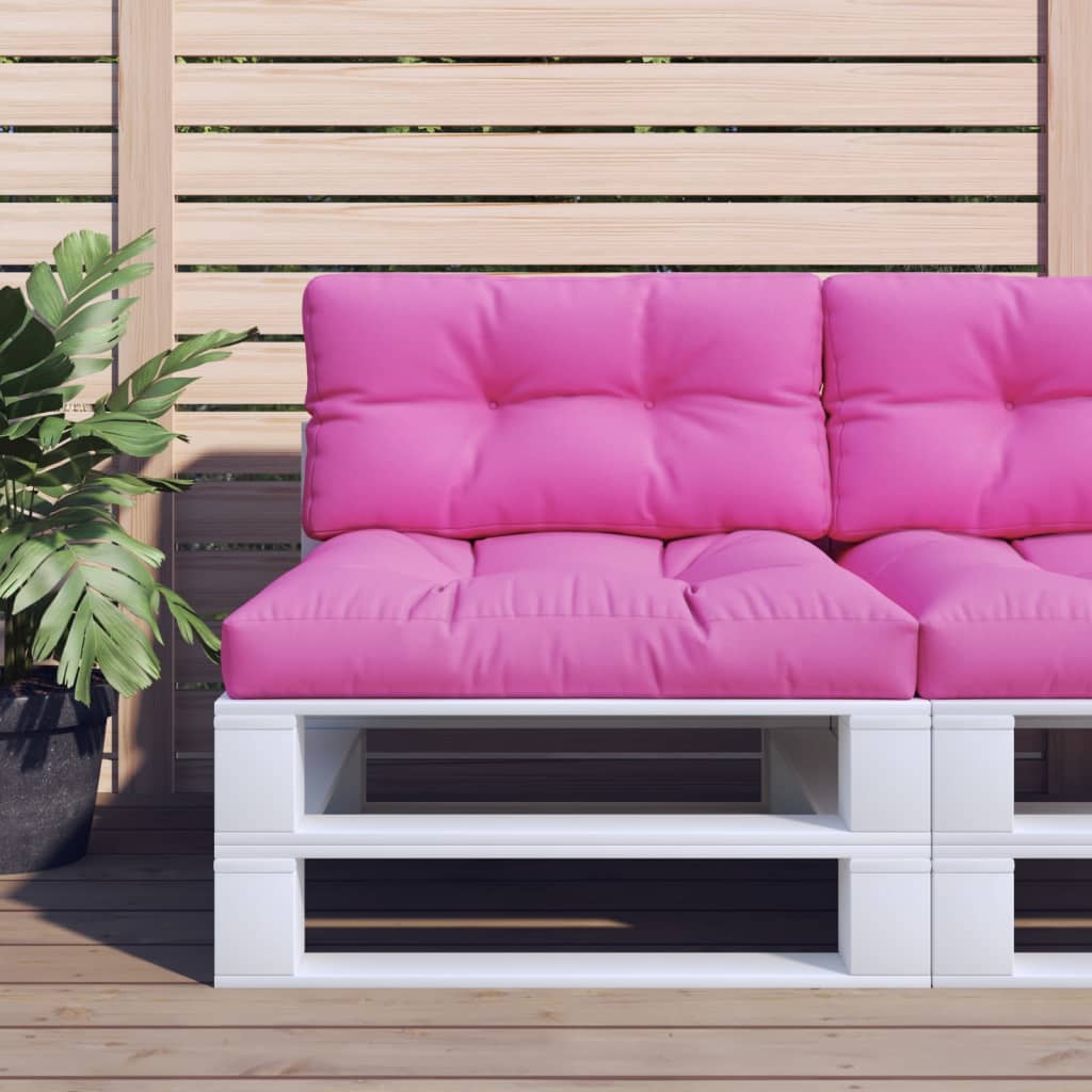 Almofadão para sofá de paletes 70x40x12 cm tecido rosa