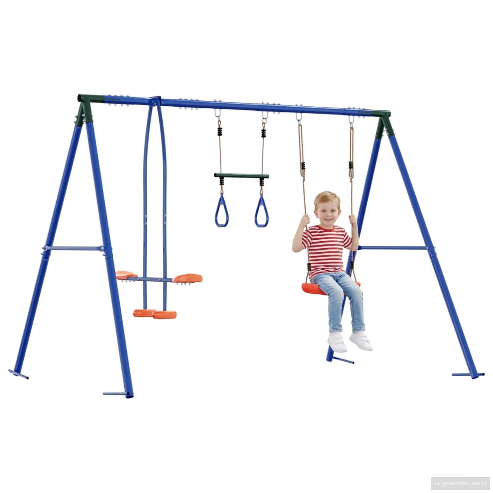 Conjunto de balanço para exterior multicolor 263 x 185 x 185 cm