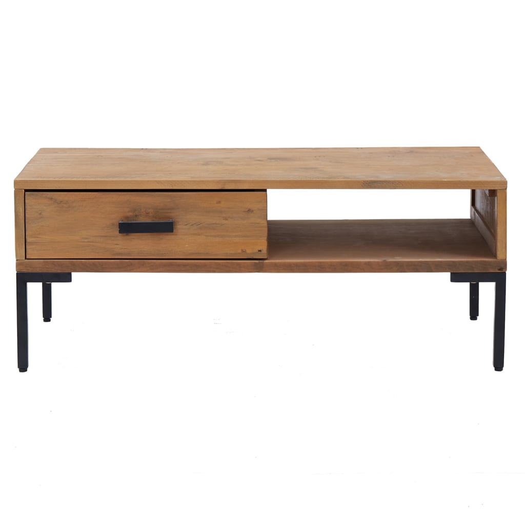 Mesa de centro 90x50x35 cm pinho maciço