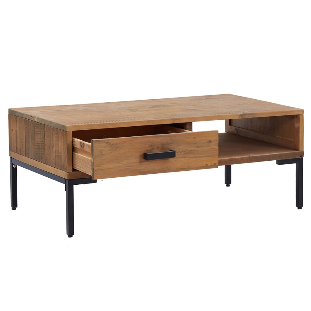 Mesa de centro 90x50x35 cm pinho maciço