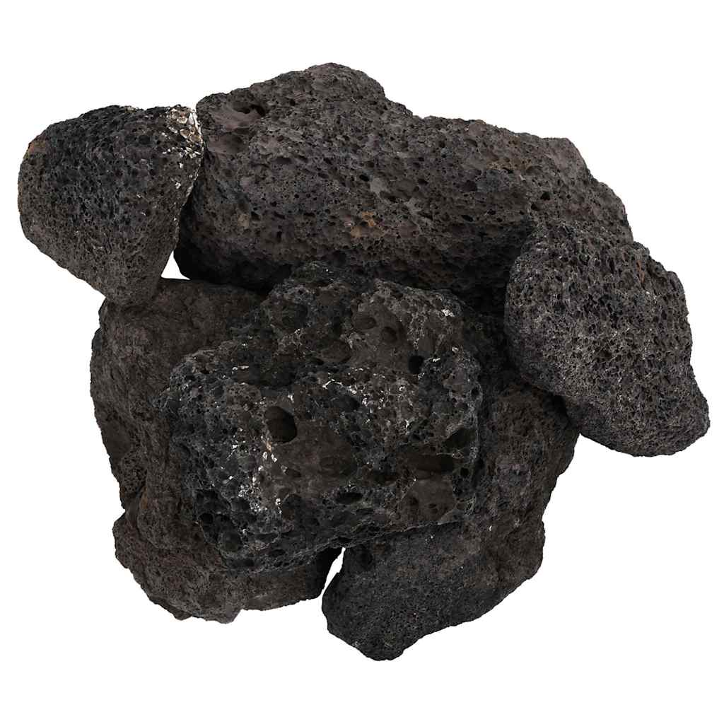 Pedras vulcânicas 10 kg 10-30 cm preto