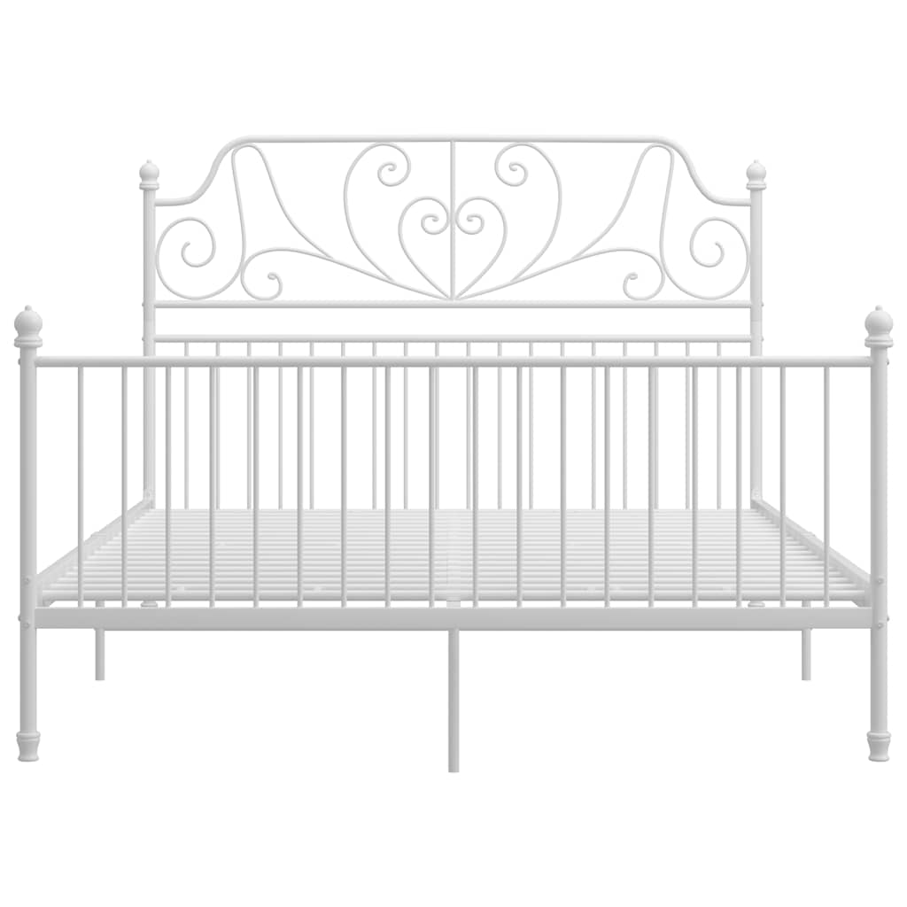 Estrutura de cama metal 160x200 cm branco