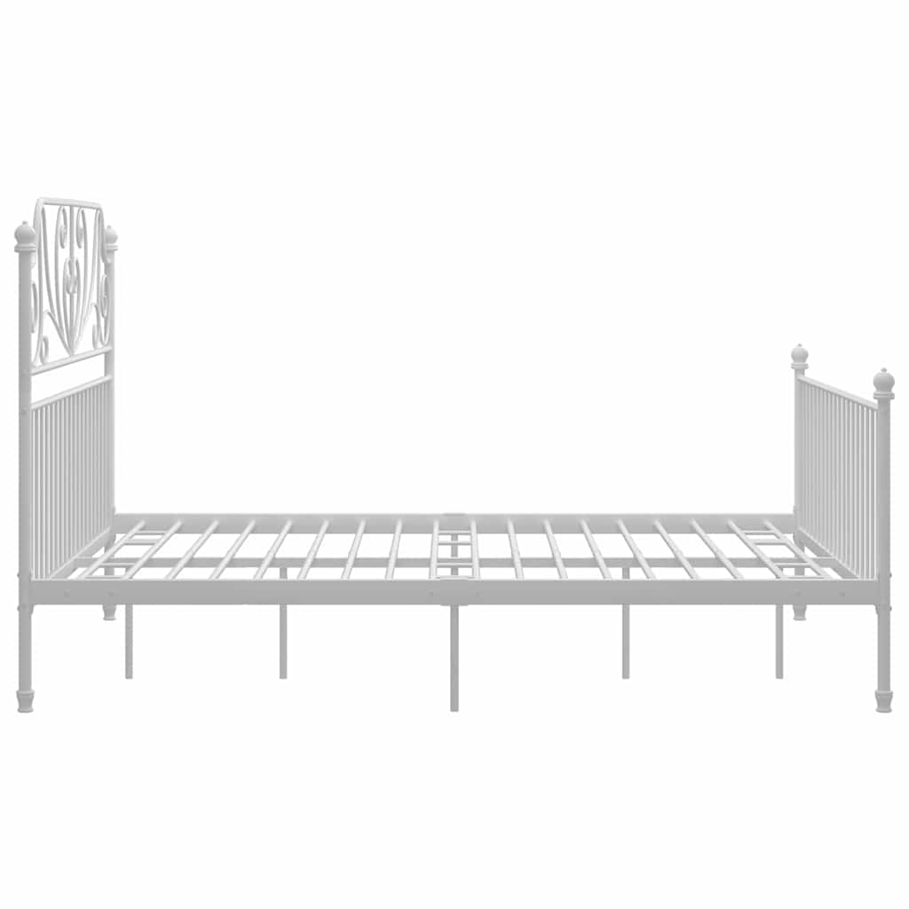 Estrutura de cama metal 160x200 cm branco