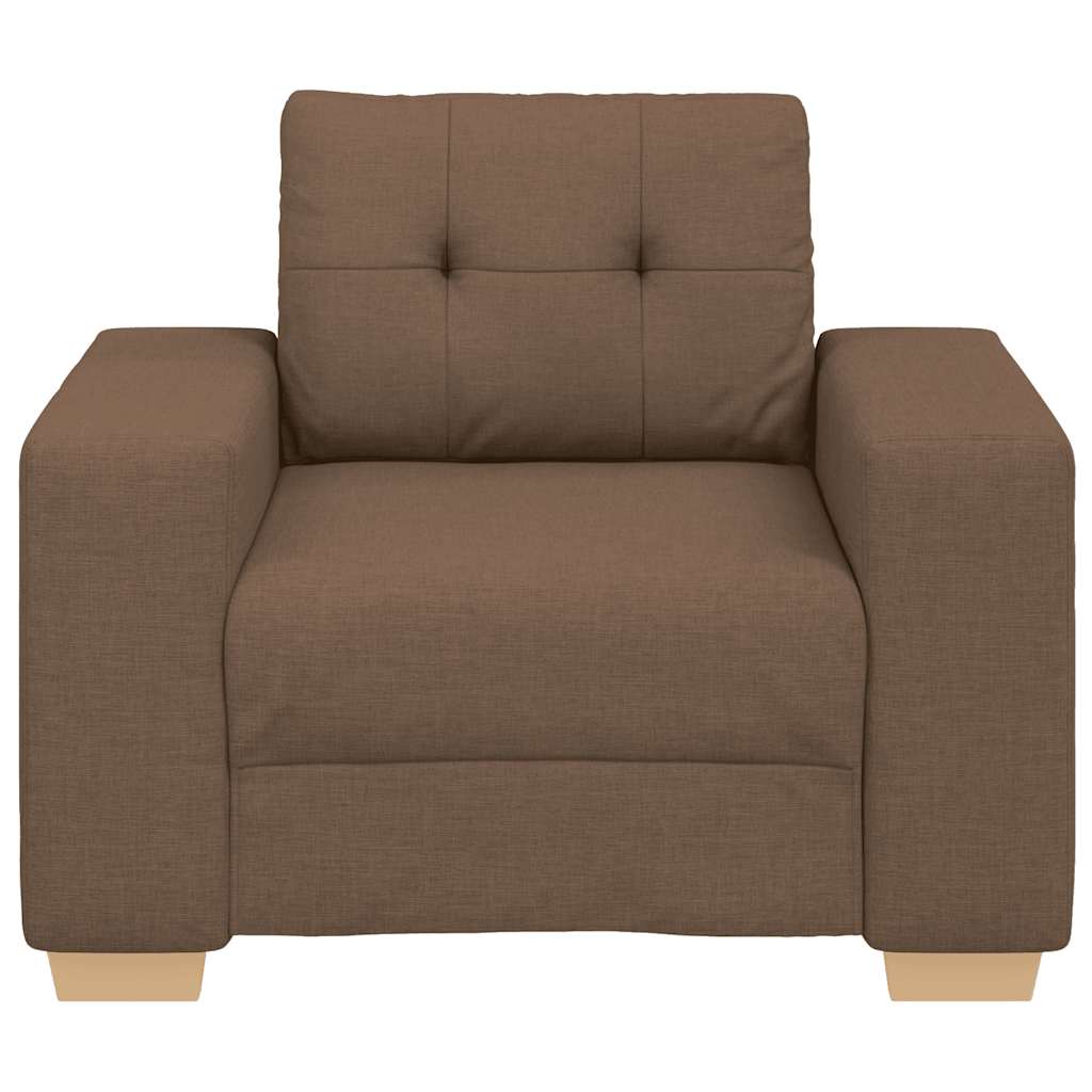 Poltrona de sofá marrom 100x78x80 cm em tecido
