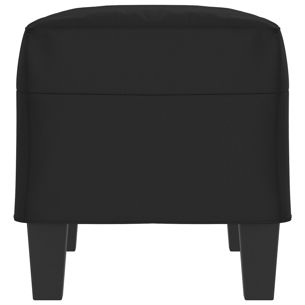 Banco 70x35x41 cm tecido de microfibra preto