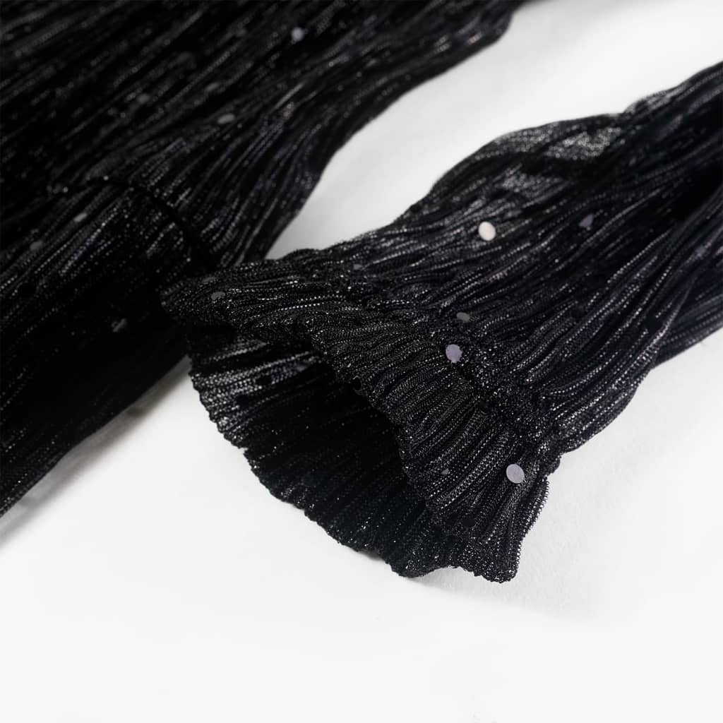 Vestido de manga comprida para criança preto 104