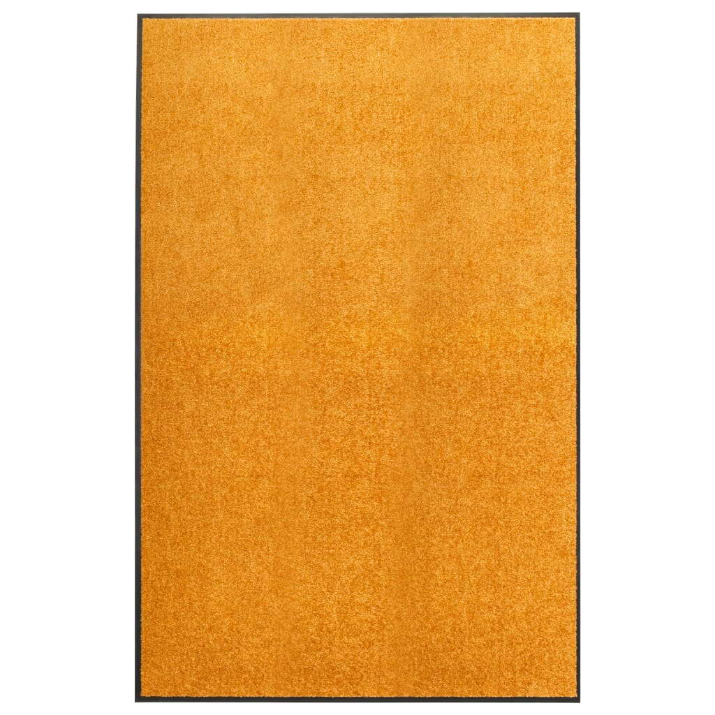 Tapete de porta lavável 120x180 cm laranja