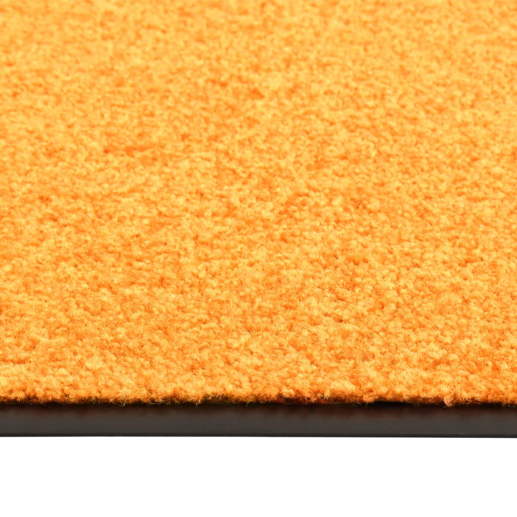 Tapete de porta lavável 120x180 cm laranja