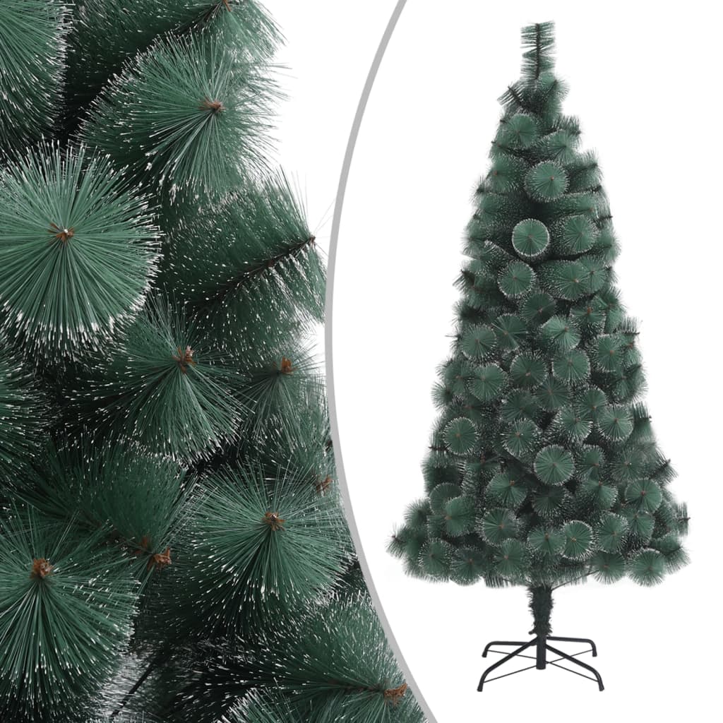 Árvore de natal artificial com suporte 210 cm PET verde