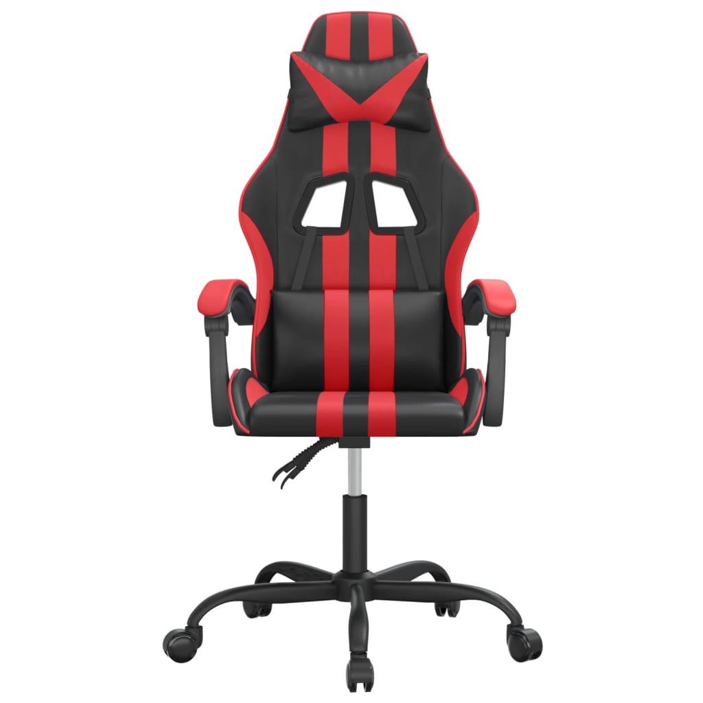 Cadeira de gaming couro artificial preto e vermelho