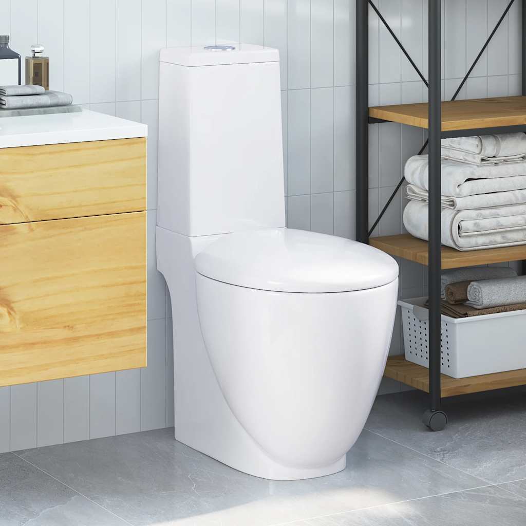 Sanita wc redonda cerâmica c/ descarga água inferior branco