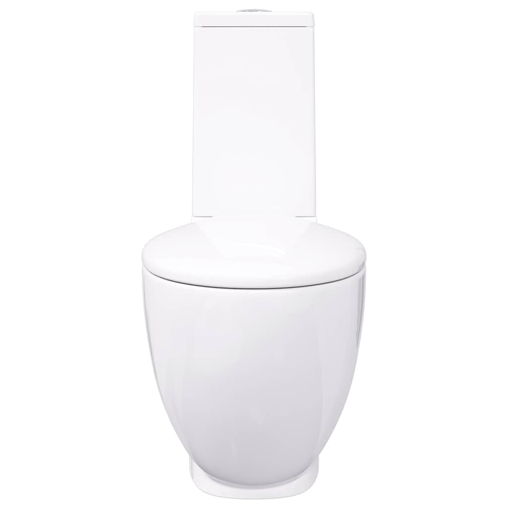 Sanita wc redonda cerâmica c/ descarga água inferior branco