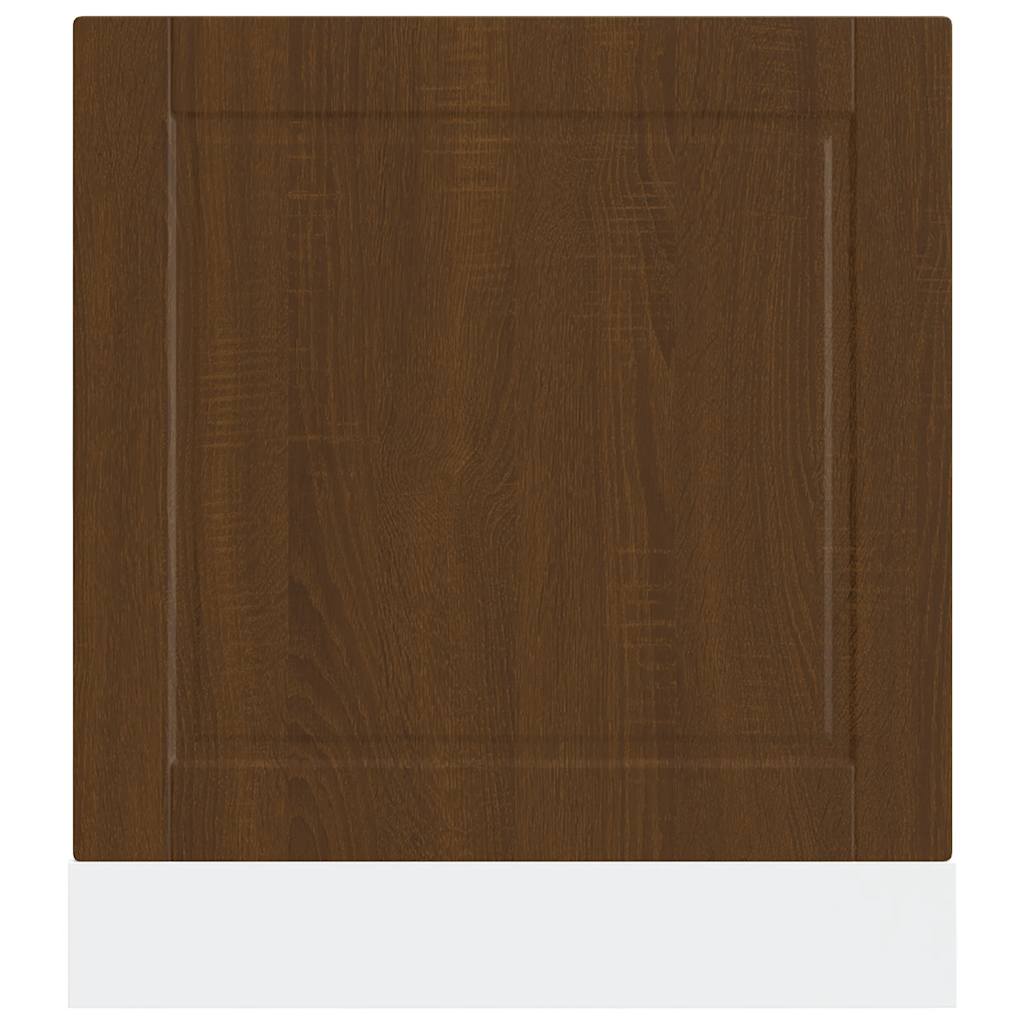 Painel máquina lavar louça porto carvalho castanho 60x1,5x57 cm