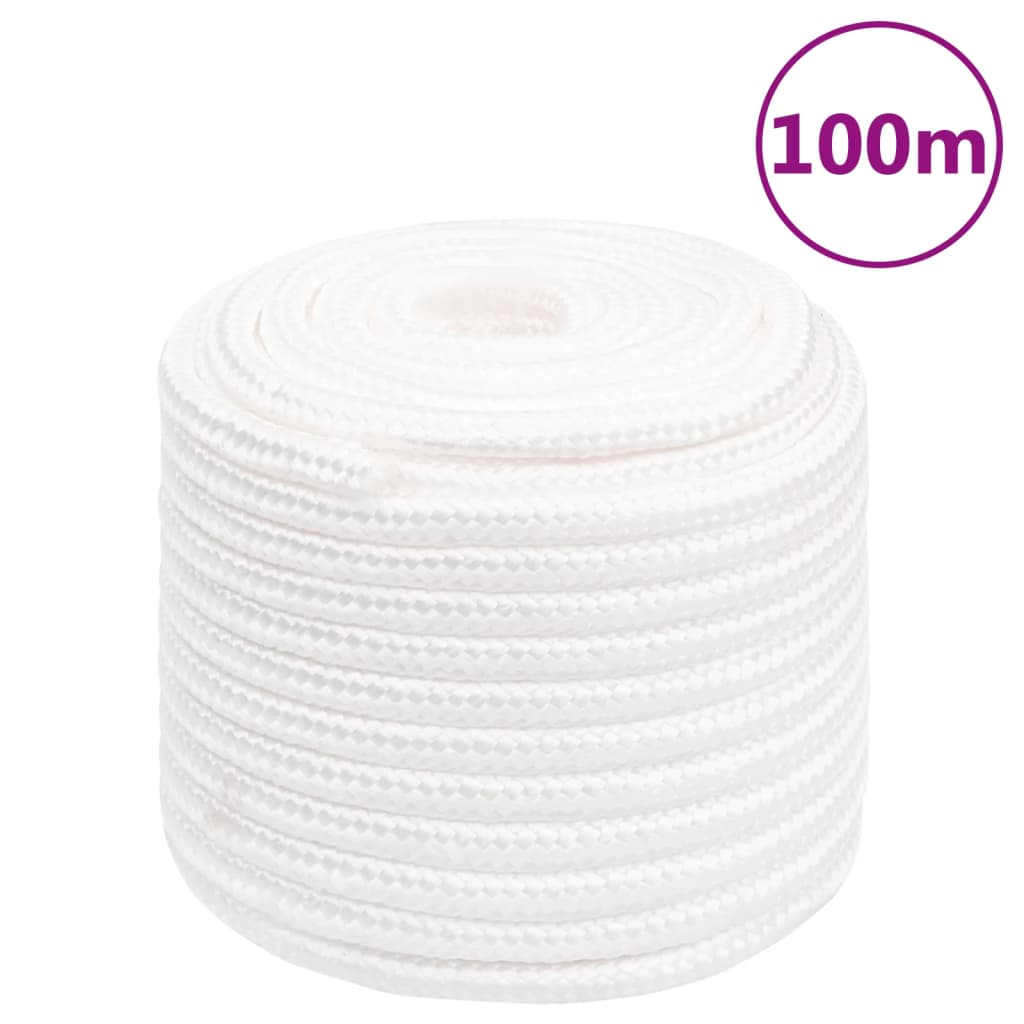 Corda de barco 18 mm 100 m polipropileno branco completo