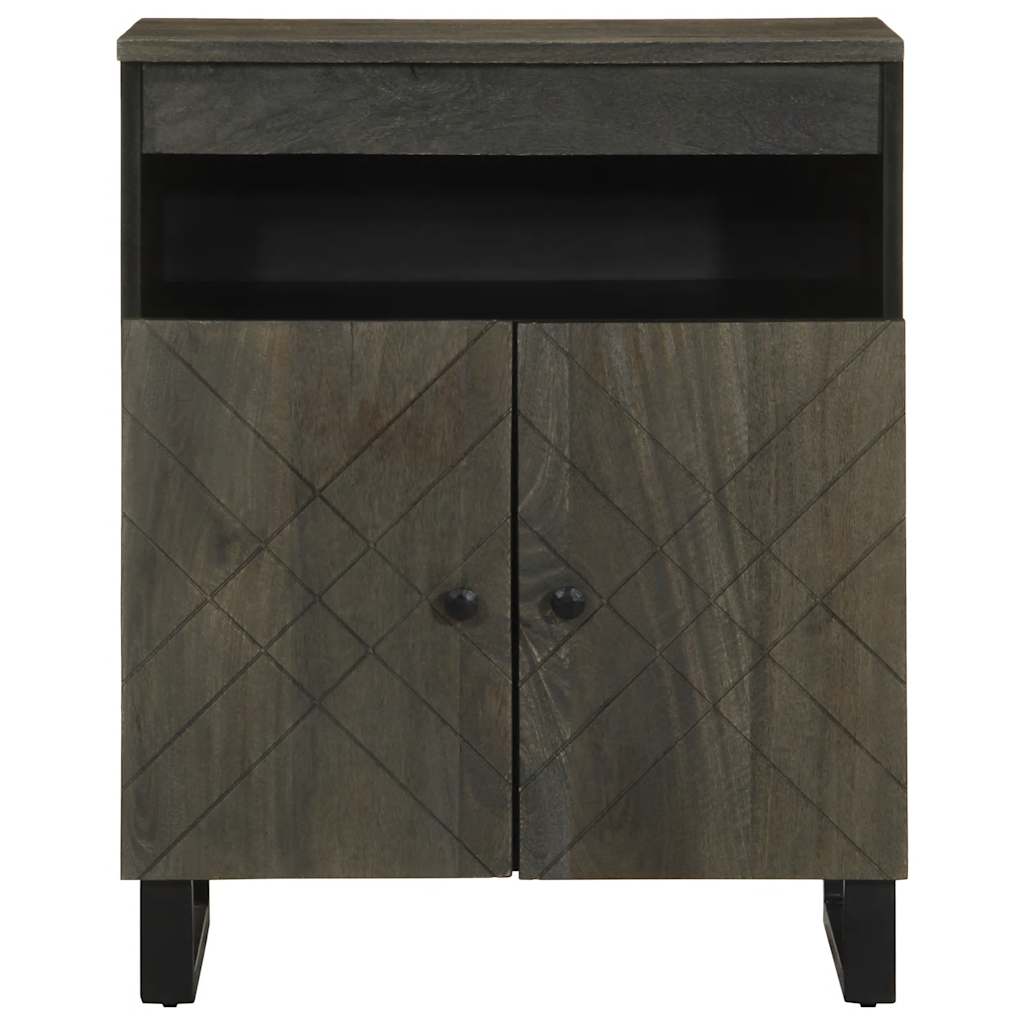 Aparador preto 60x33x75 cm madeira de mangueira maciça