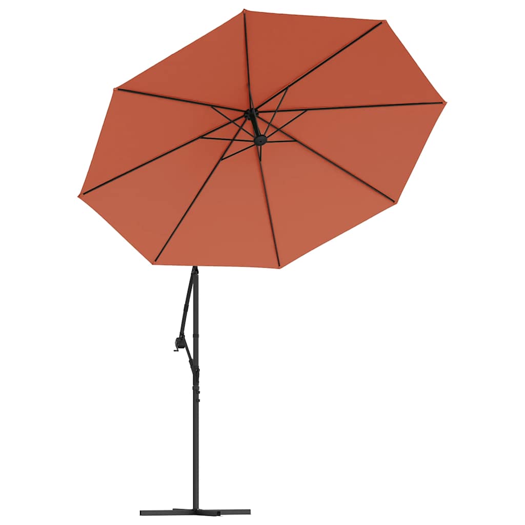 Tecido de substituição p/ guarda-sol cantilever 350cm terracota