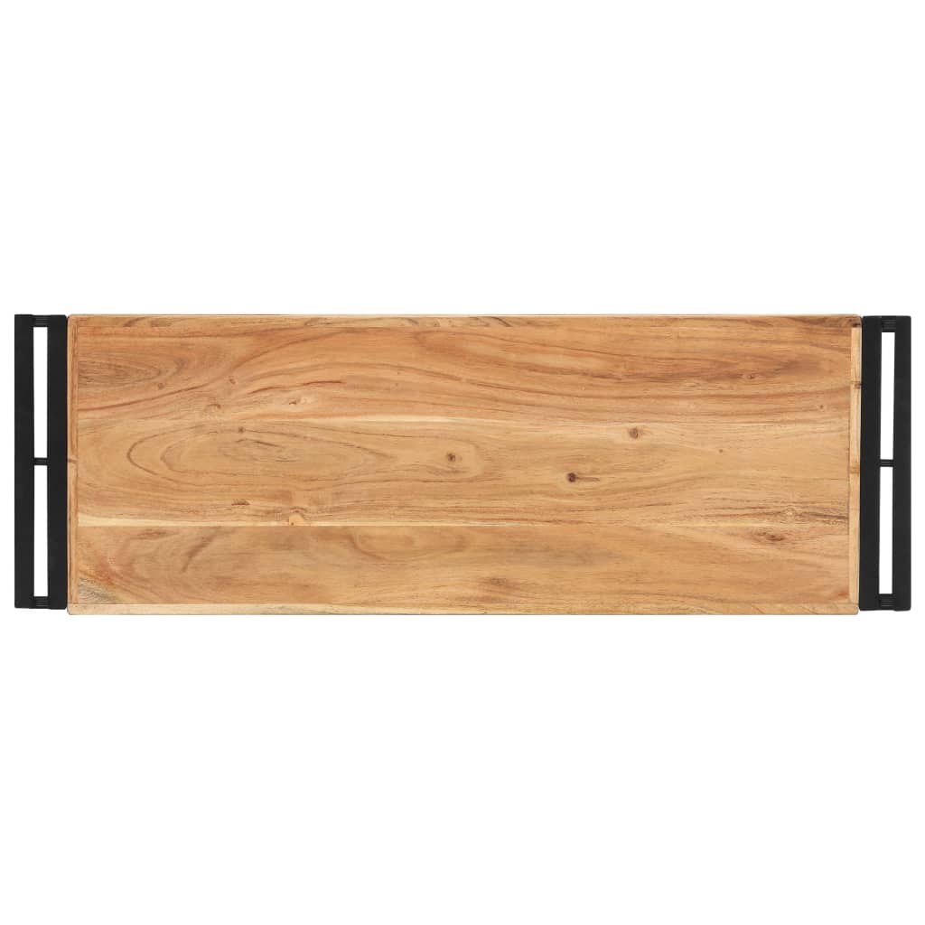 Mesa consola 90x30x75 cm madeira de acácia maciça