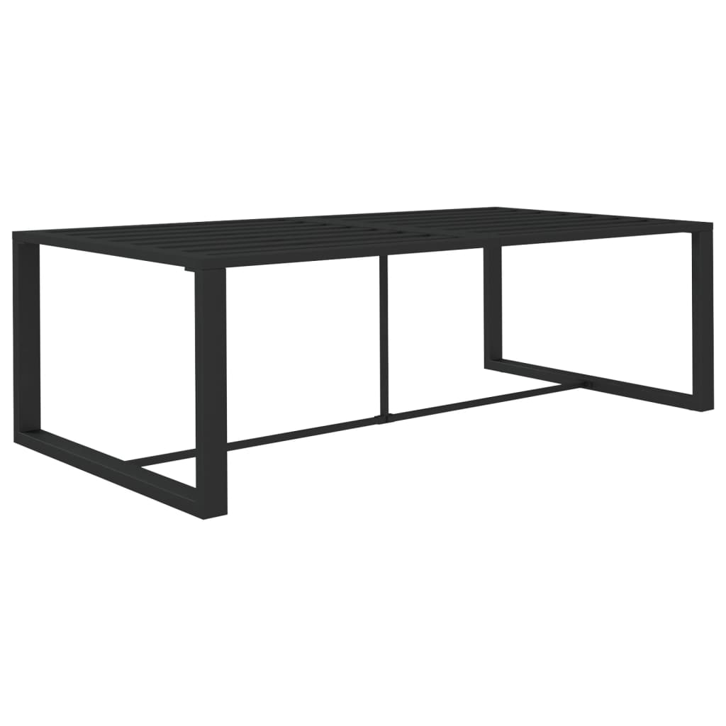 7 Pcs conjunto lounge jardim com almofadões alumínio antracite