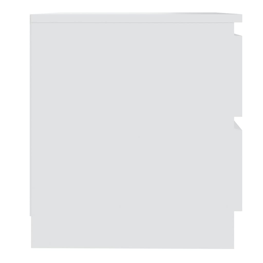 Mesas de cabeceira 2 pcs derivados de madeira branco
