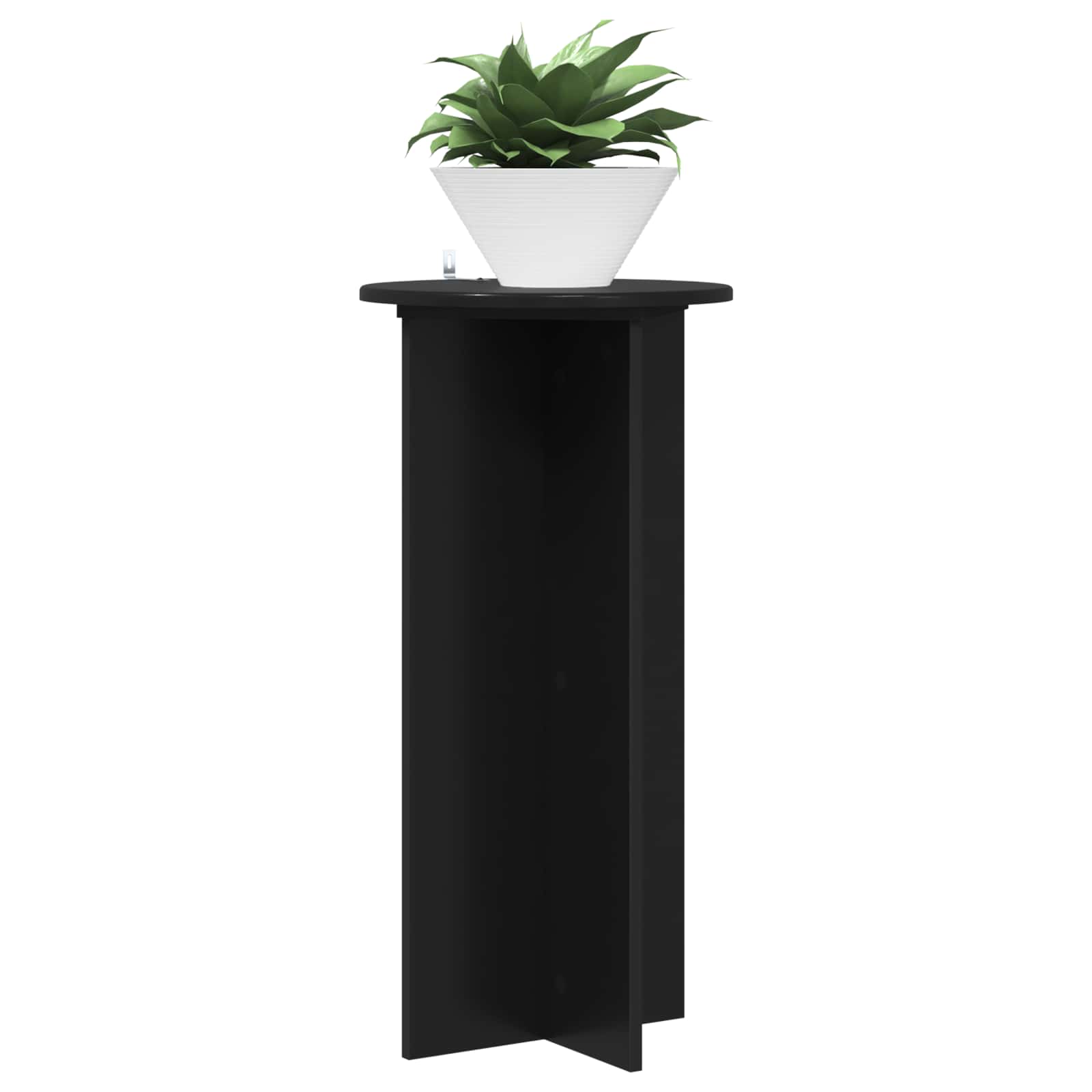 Suporte para plantas 2 unid. preto 40 x 40 x 80 cm