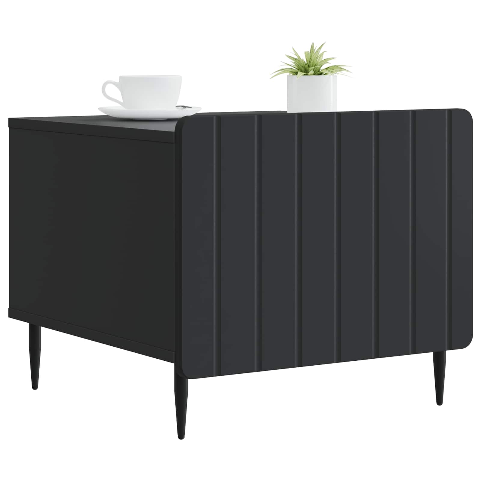 Mesa de centro preto 49 x 50 x 42 cm derivados de madeira