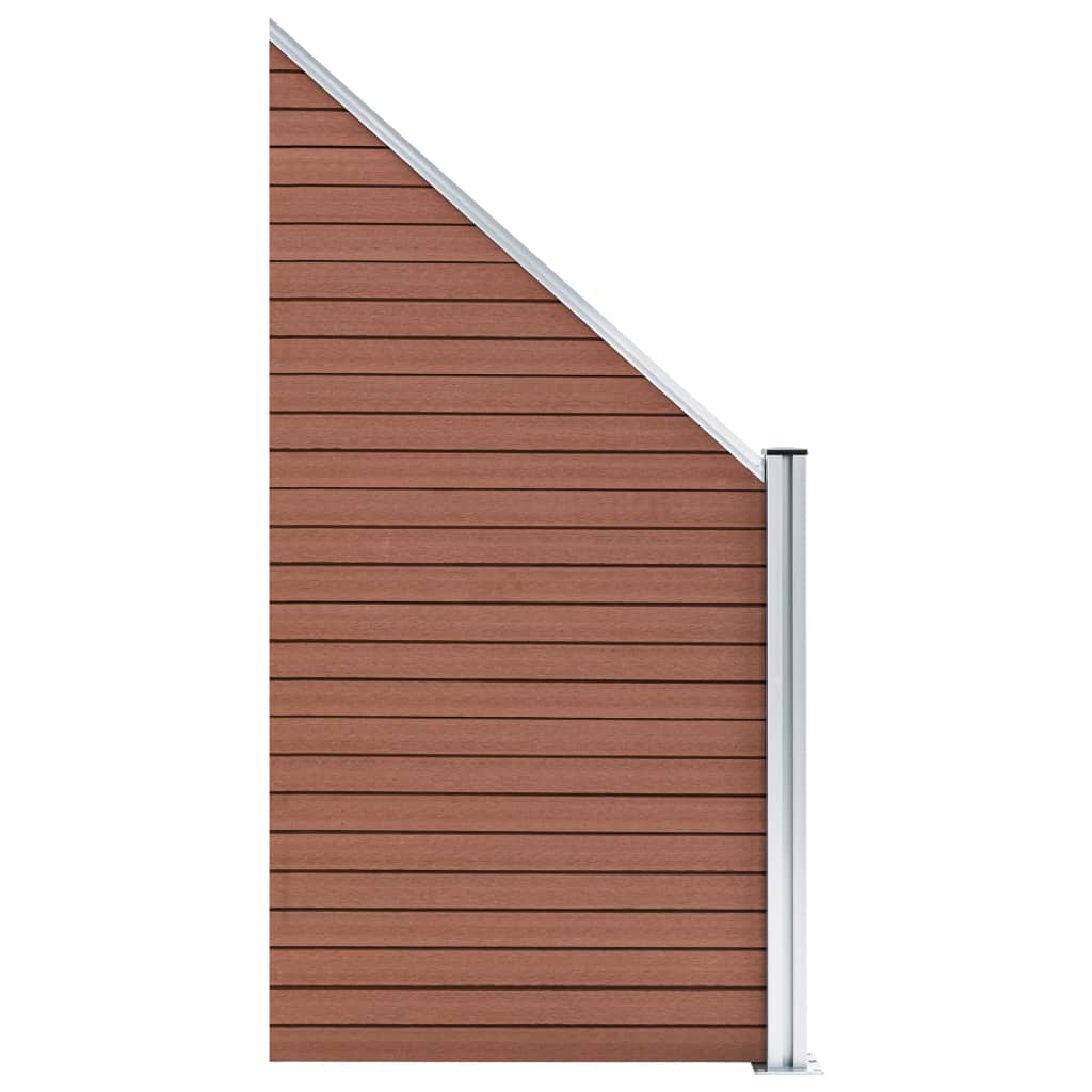 Painel de vedação 95x(105-180) cm wpc castanho