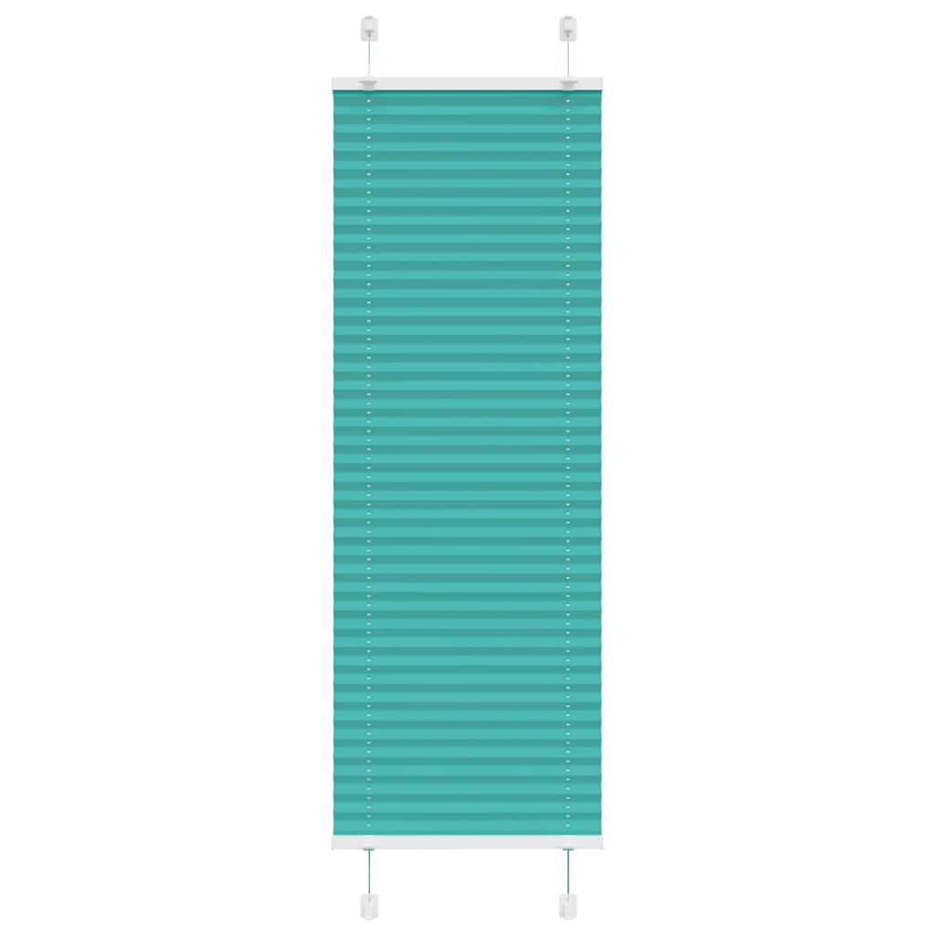 Gasolina verde plissada cega 40x100 cm largura tecido 39,4 cm