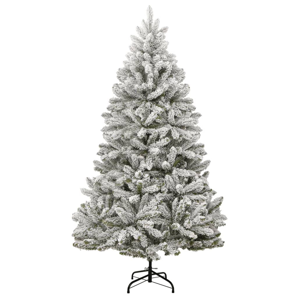 Árvore de natal artificial articulada c/ flocos de neve 300 cm