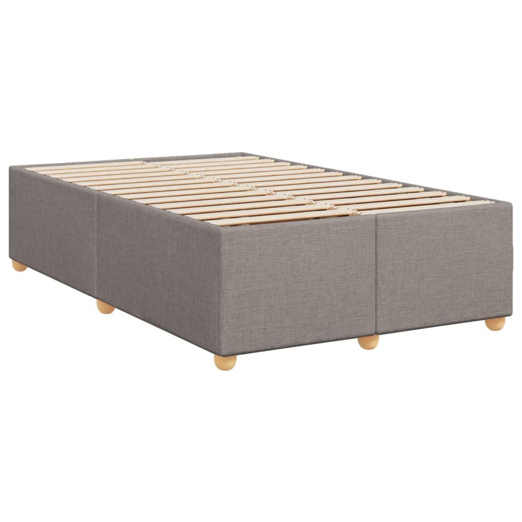 Estrutura de cama sem colchão 120x190cm tecido cinzento
