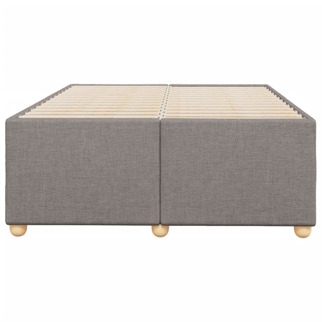 Estrutura de cama sem colchão 120x190cm tecido cinzento