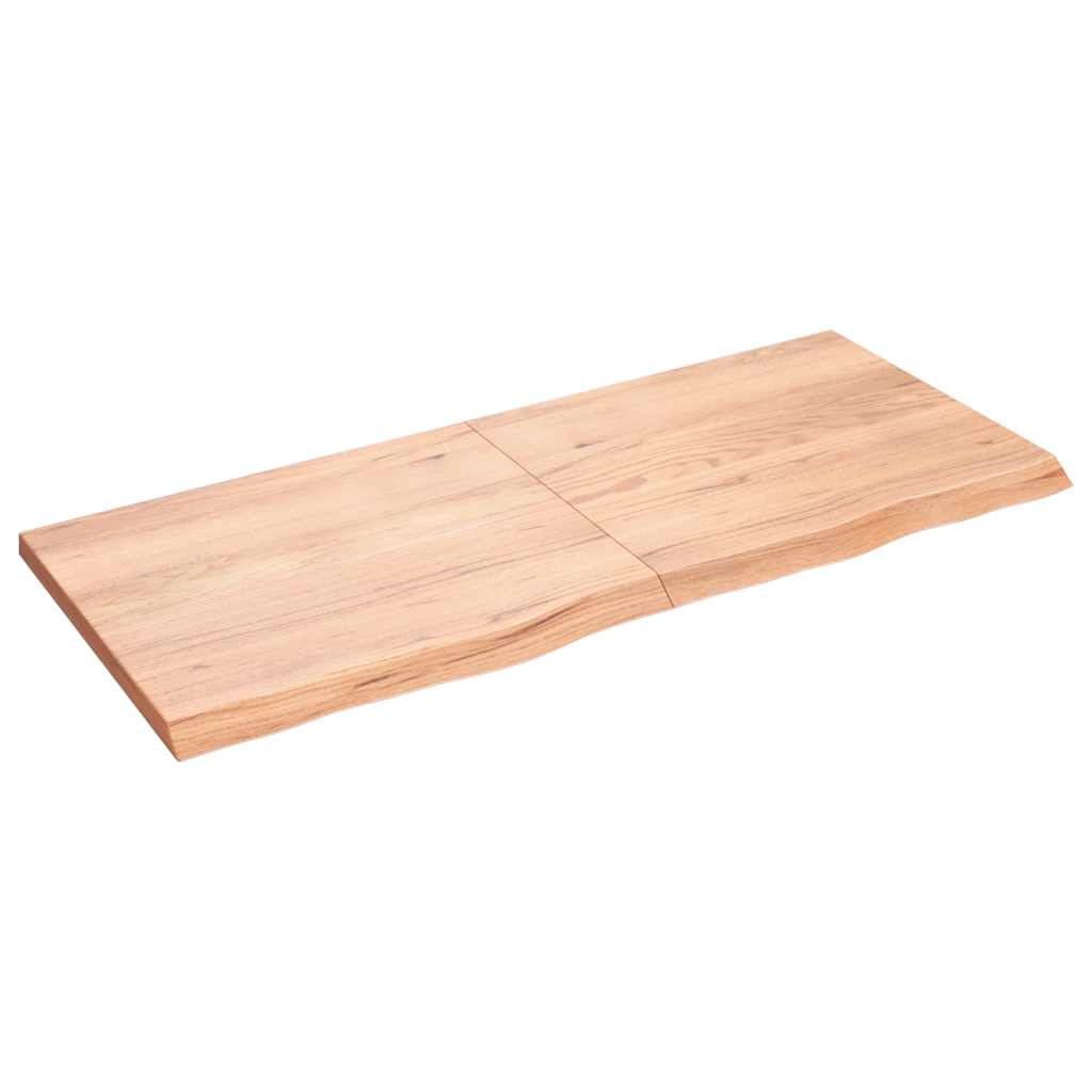 Prateleira de parede 140x60x(2-4) cm carvalho tratado castanho