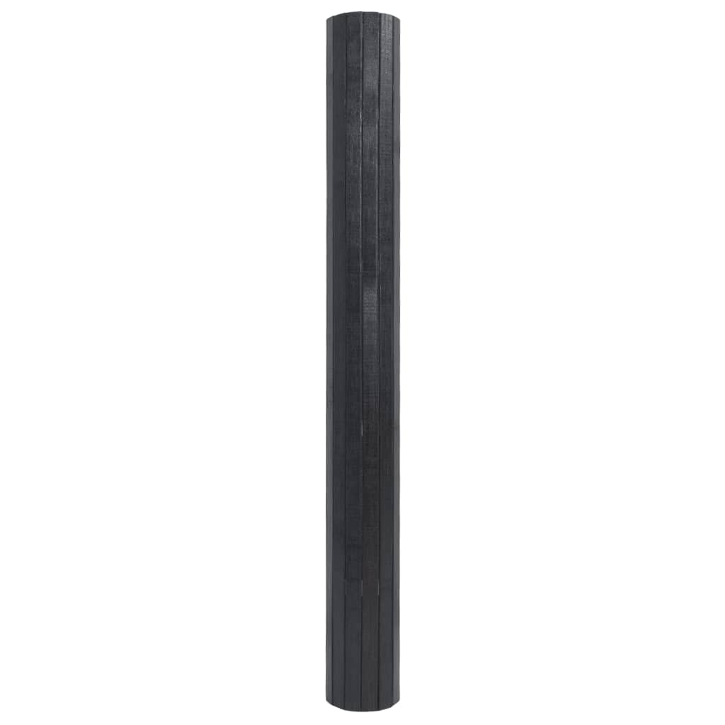 Tapete retangular 70x400 cm bambu cinzento