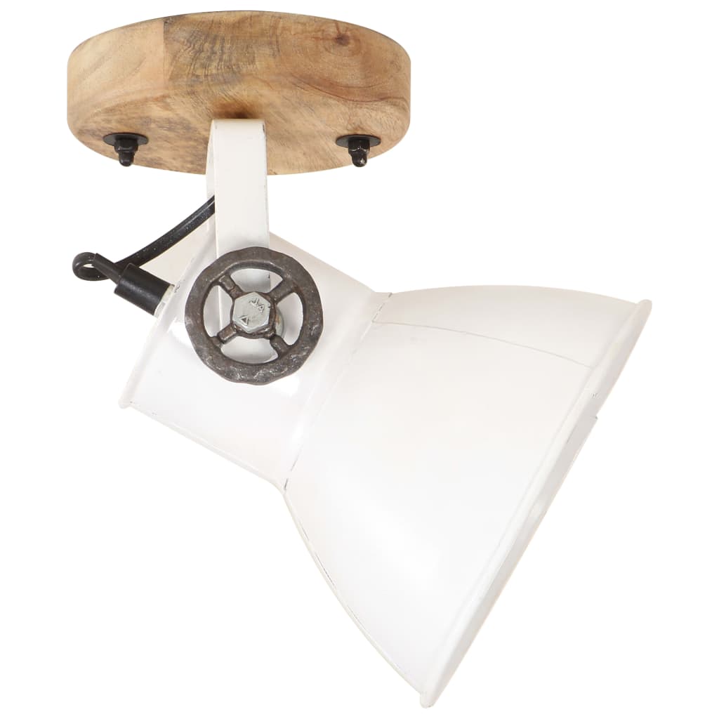 2 Pcs candeeiros parede/teto industriais 20x25 cm e27 branco