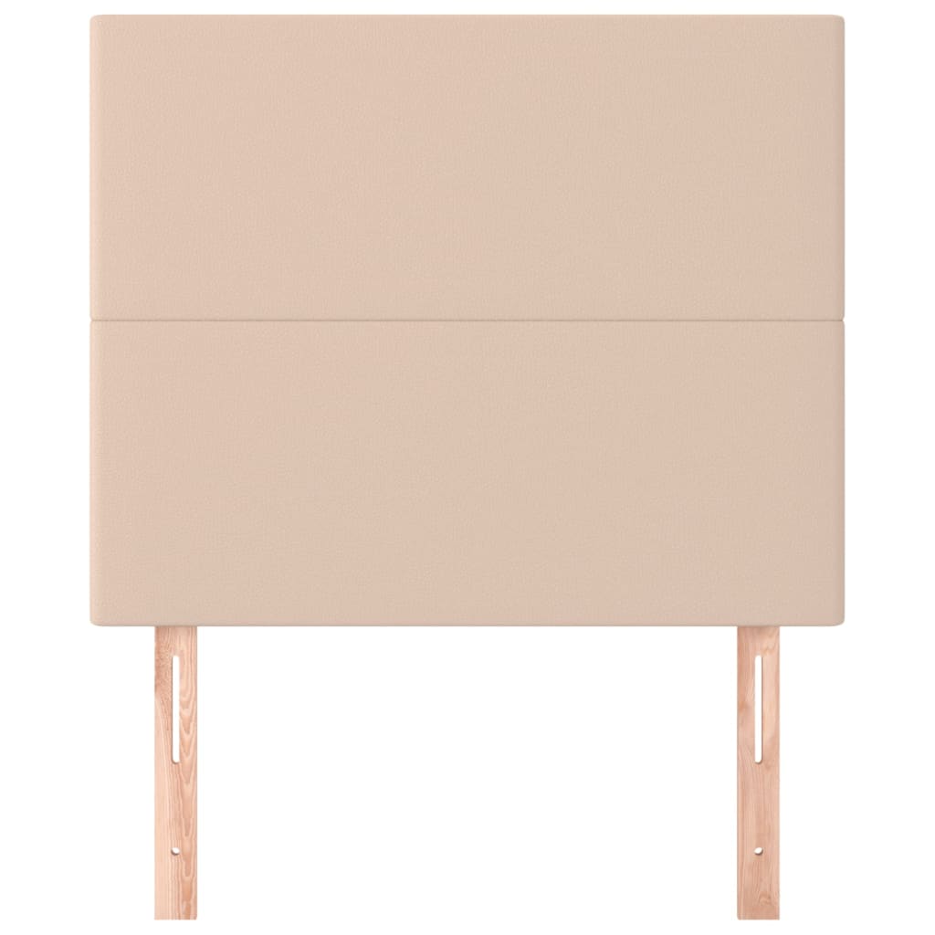 Cabeceira cappuccino 90x5x118/128 cm couro sintético