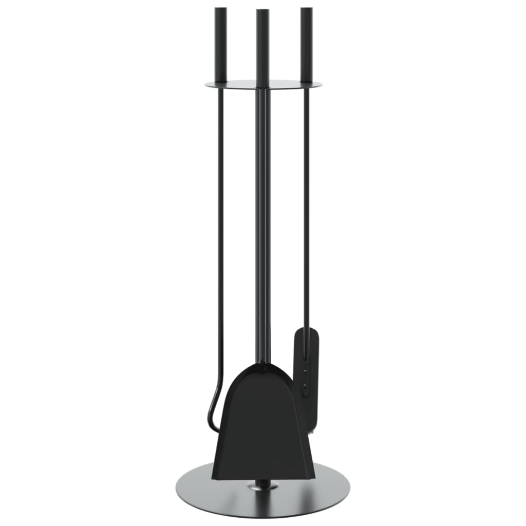 Conjunto de ferramentas para lareira de 4 peças 22x59 cm aço