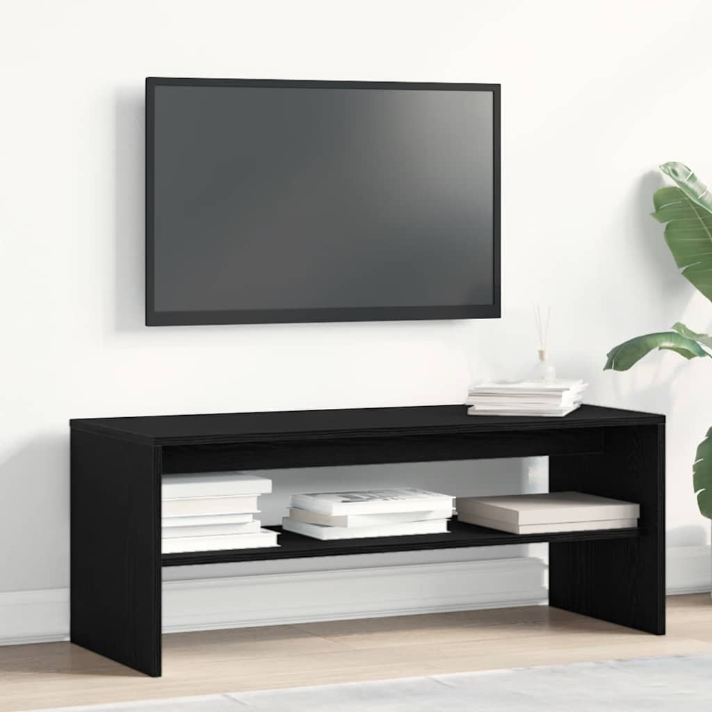 Móvel de TV 100x40x40 cm derivados de madeira carvalho preto