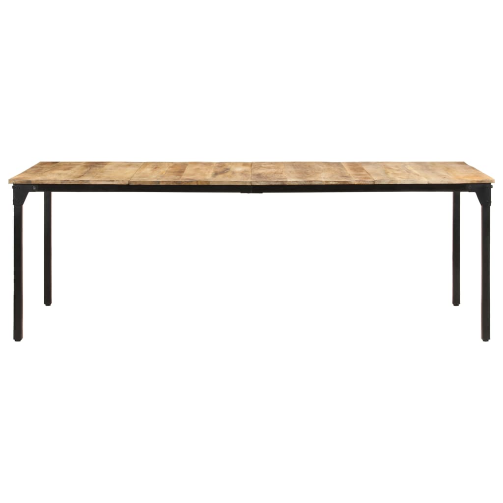 Mesa de jantar 220x100x76 cm madeira de mangueira áspera