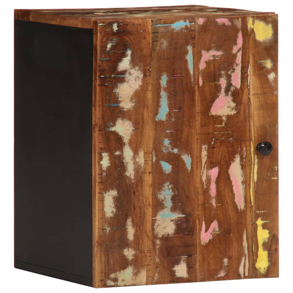 Armário parede p/ casa banho 38x33x48 madeira recuperada maciça