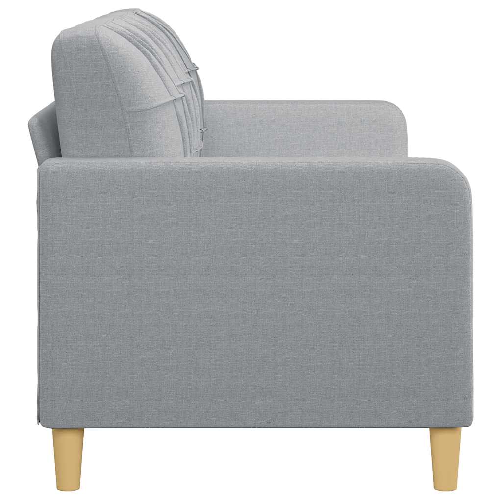 Sofá de 3 lugares 180 cm tecido cinza-claro