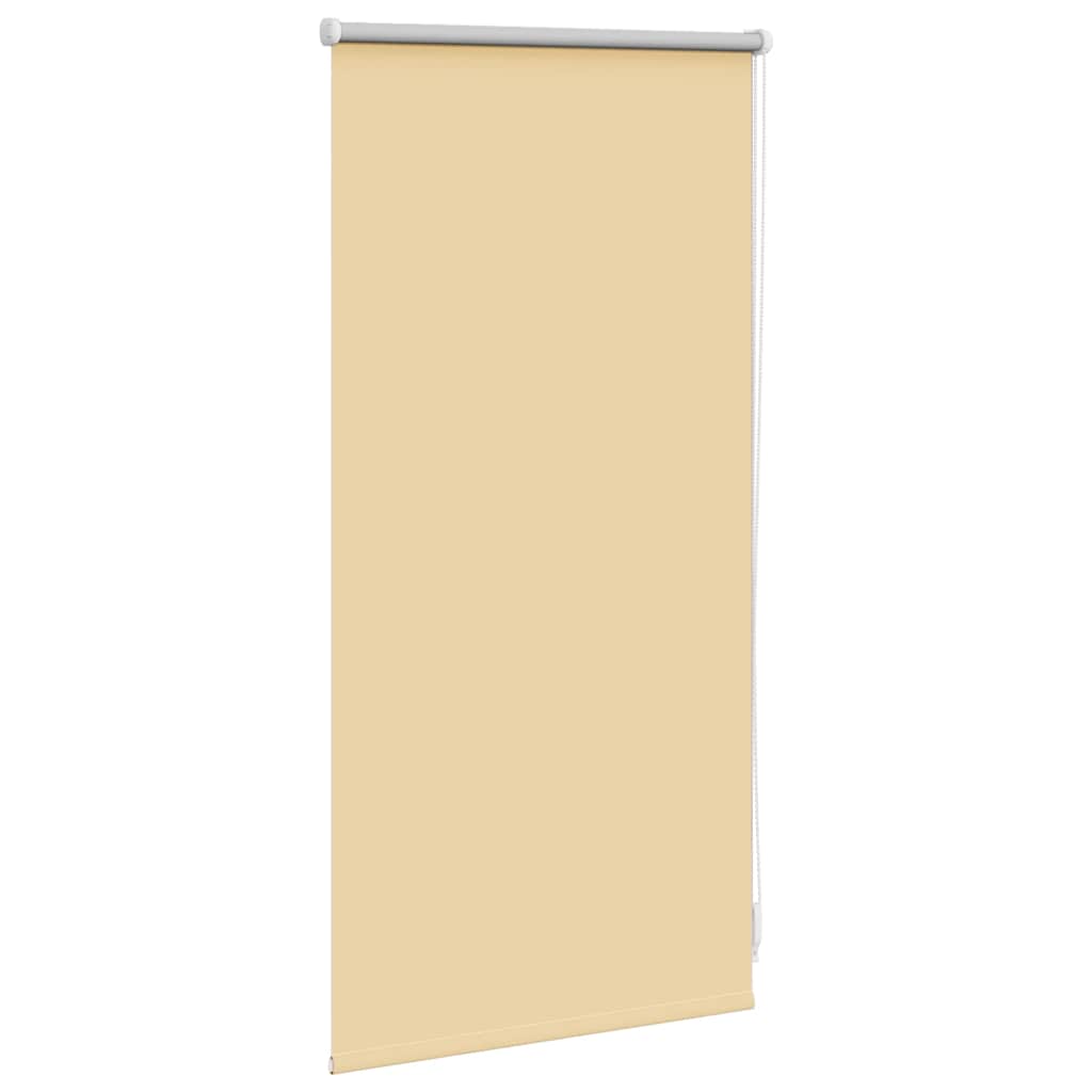 Cortina de rolo blackout, 44,4 x 100 cm, largura do tecido 40 cm, bege.