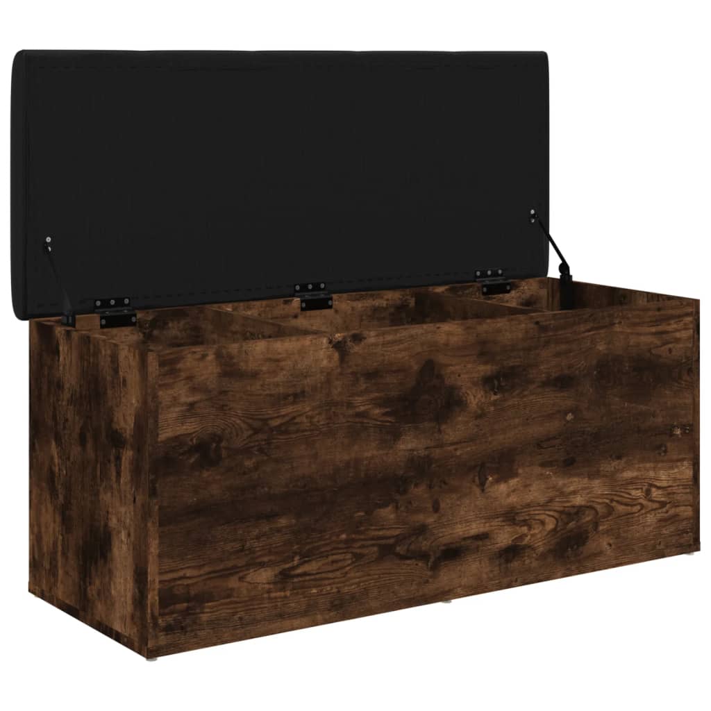Banco arrumação 102x42x45 cm derivados madeira carvalho fumado