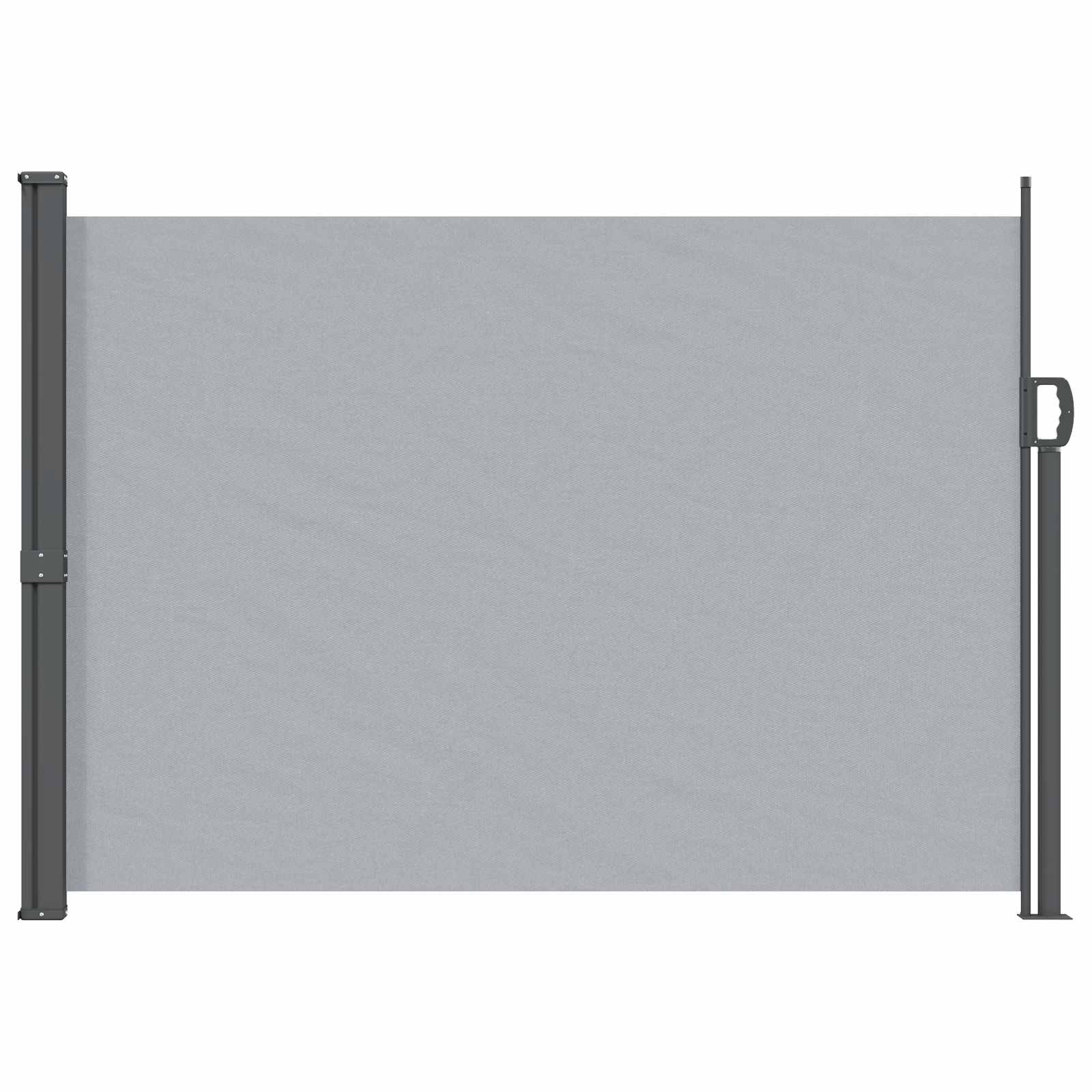 Toldo lateral retrátil 160 x 300 cm 100% poliéster, ferro e aço