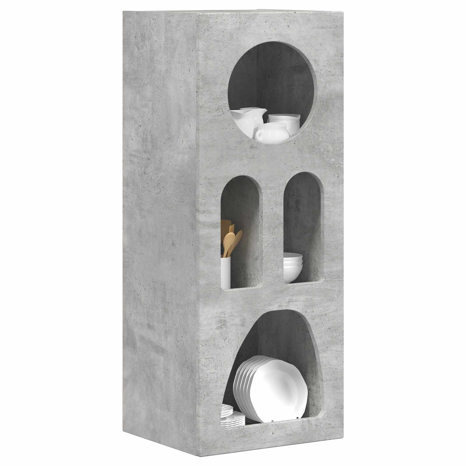 Buffet elst cinzento 40 x 35 x 100,5 cm derivados de madeira
