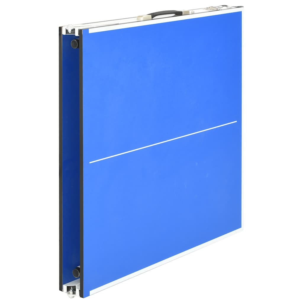 Mesa de pingue-pongue de 5 pés com rede 152x76x66 cm azul