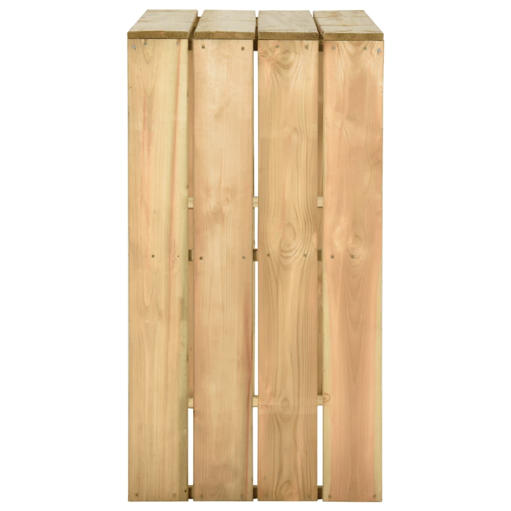 Mesa de bar 100x60x110 cm pinho impregnado