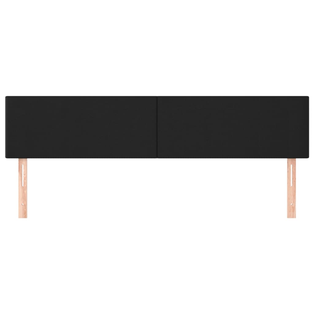 Cabeceiras preto 200x5x78/88 cm couro artificial